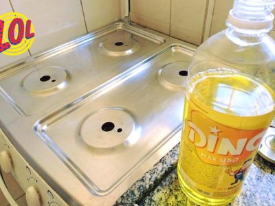 Mesa de Inox pós limpeza com Dino Max Uso!